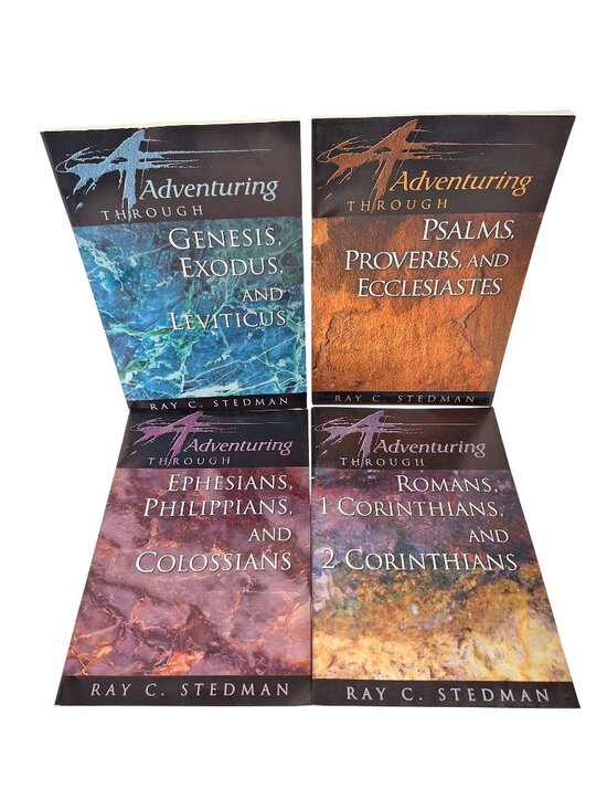 RBC Ministries Other - Adventuring Through Bible Ray Stedman Ephesians Genesis Proverbs Roman 4 RBC Lot
